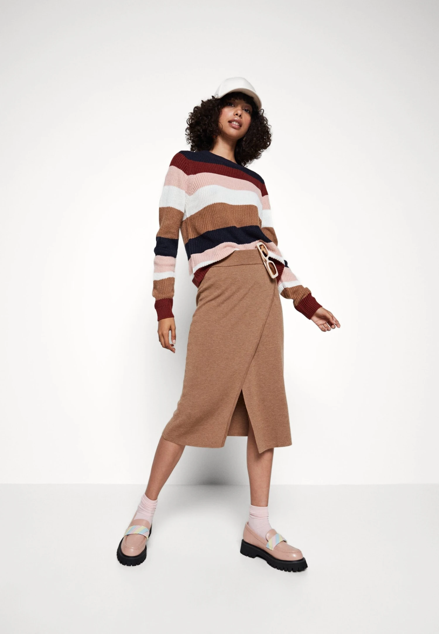 Vila Vimarla Pencil Skirt - Pencil Skirt - Toasted Coconut Melange 4 Vila Vimarla Pencil Skirt - Pencil Skirt - Toasted Coconut Melange - Image 2