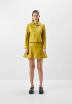 Ruffle Skirt - Mini Skirt - Light Yellow