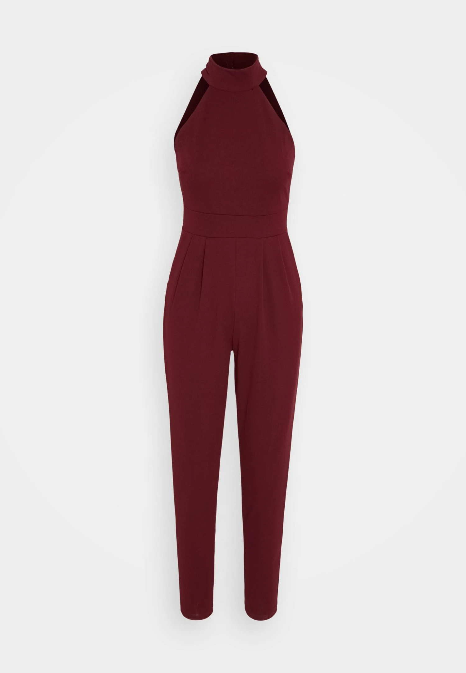 Wal G Violet Halter - Jumpsuit - Wine 7 Wal G Violet Halter - Jumpsuit - Wine - Image 5