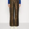COLOURFUL REBEL Leopard Straight Pants - Trousers -ESPRIT || ONLY || Wal G Sales Store 22977de166e542d7a975559380ebfb86