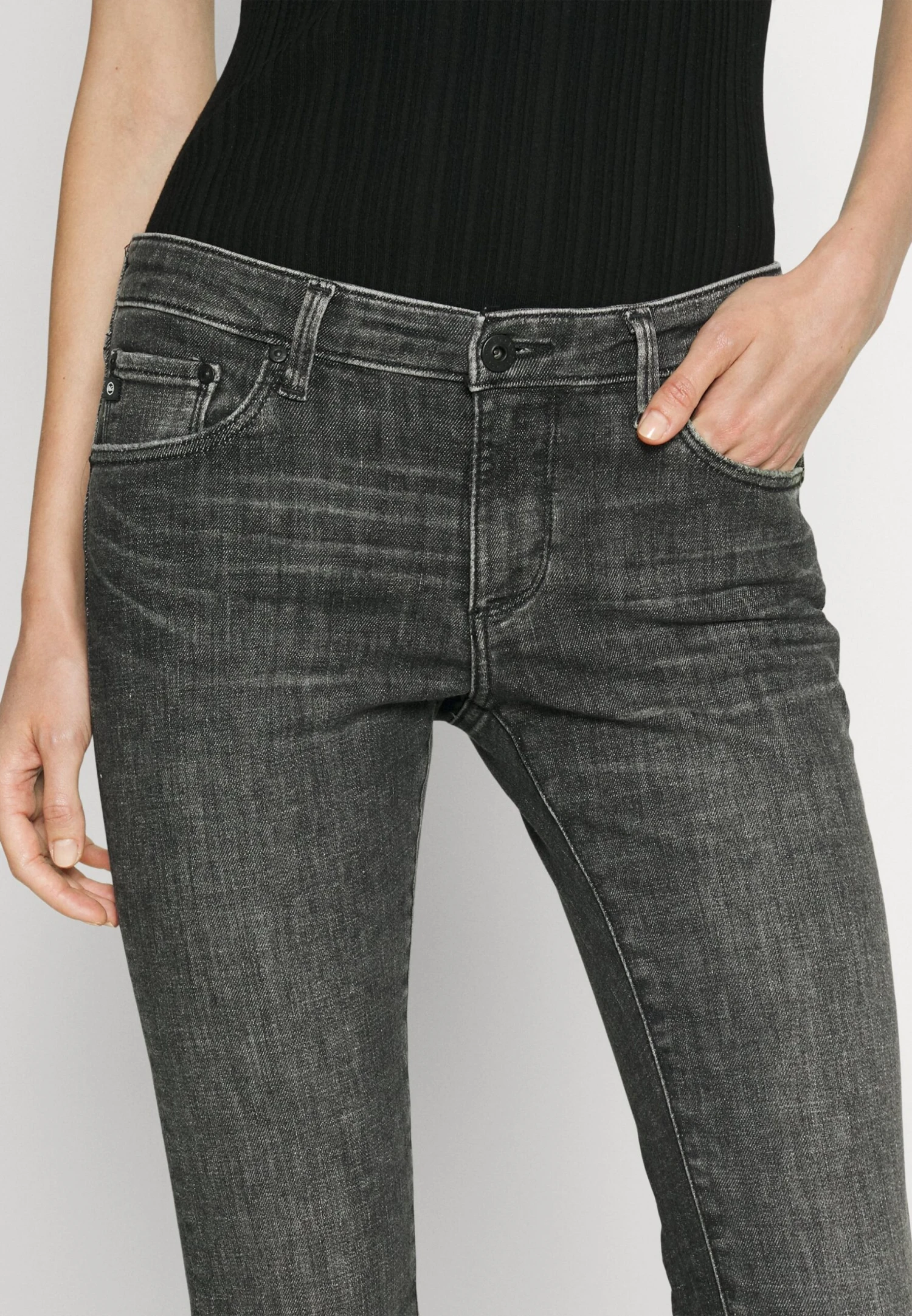 AG Jeans Ankle - Jeans Skinny Fit - Grey Denim 7 AG Jeans Ankle - Jeans Skinny Fit - Grey Denim - Image 5