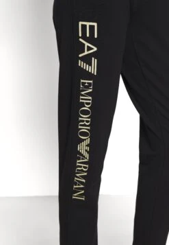EA7 Emporio Armani Trouser - Tracksuit Bottoms - Black/Light Gold -ESPRIT || ONLY || Wal G Sales Store 2c5574179002435e8bb5153216fcad38