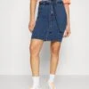 Vero Moda Tall Vmcamilla Short Paperbag- A-Line Skirt - Medium Blue Denim -ESPRIT || ONLY || Wal G Sales Store 2df9a95dd0d642eba4bc4f5987ab52d6