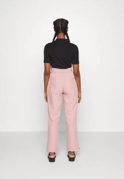 Pieces Petite Pcboss Paperbag Straight Pants - Trousers - Woodrose -ESPRIT || ONLY || Wal G Sales Store 38fd2d11593d4a16bfccdd5ce96990ca