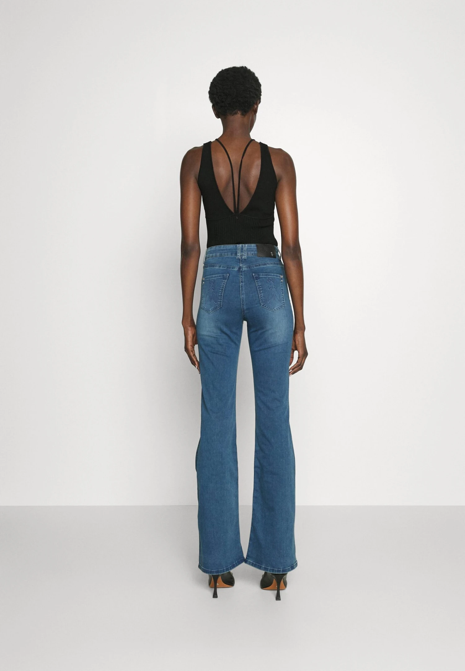 Patrizia Pepe Pantaloni/Trousers - Flared Jeans - Light Washed Blue 5 Patrizia Pepe Pantaloni/Trousers - Flared Jeans - Light Washed Blue - Image 3