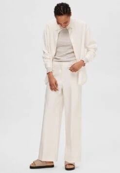 Selected Femme SlfelianaHw Wide Noos - Trousers - Snow White -ESPRIT || ONLY || Wal G Sales Store 3ead5b994c3645a9af9df4c71b79052a