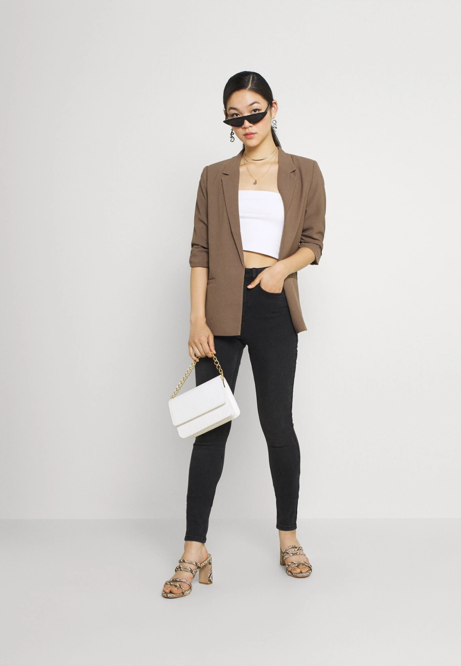 Pieces Pchighfive Flex - Jeans Skinny Fit - Dark Grey Denim 4 Pieces Pchighfive Flex - Jeans Skinny Fit - Dark Grey Denim - Image 2