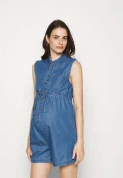Front Page 23 ONLY MATERNITY Olmmilen Playsuit- Jumpsuit - Medium Blue Denim
