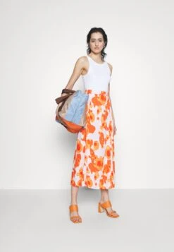 Selected Femme Slfnicolette Ankel Skirt - A-Line Skirt - Orangeade -ESPRIT || ONLY || Wal G Sales Store 4b2171b72b77483bb8d6e725bb213877