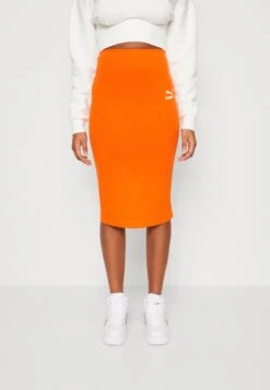 Puma Long Skirt - Pencil Skirt - Cayenne Pepper