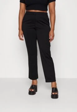 Vero Moda Curve Vmlucca Straight Pant- Trousers - Black