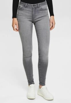Edc By Esprit Superstretch - Jeans Skinny Fit - Grey Medium Washed