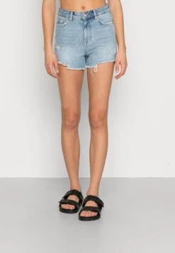 Pieces Pctulla- Denim Shorts - Light Blue Denim