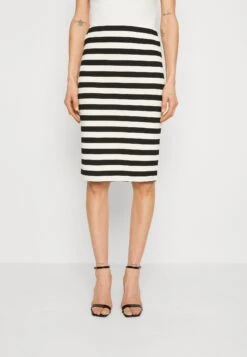 Kaffe Isabella Skirt - Pencil Skirt - Antique White/Black