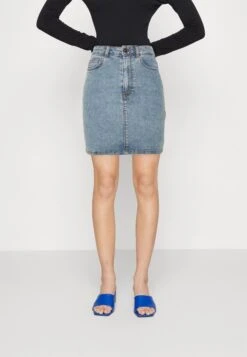 Pieces Pcpeggy Skirt- Pencil Skirt - Light Blue Denim