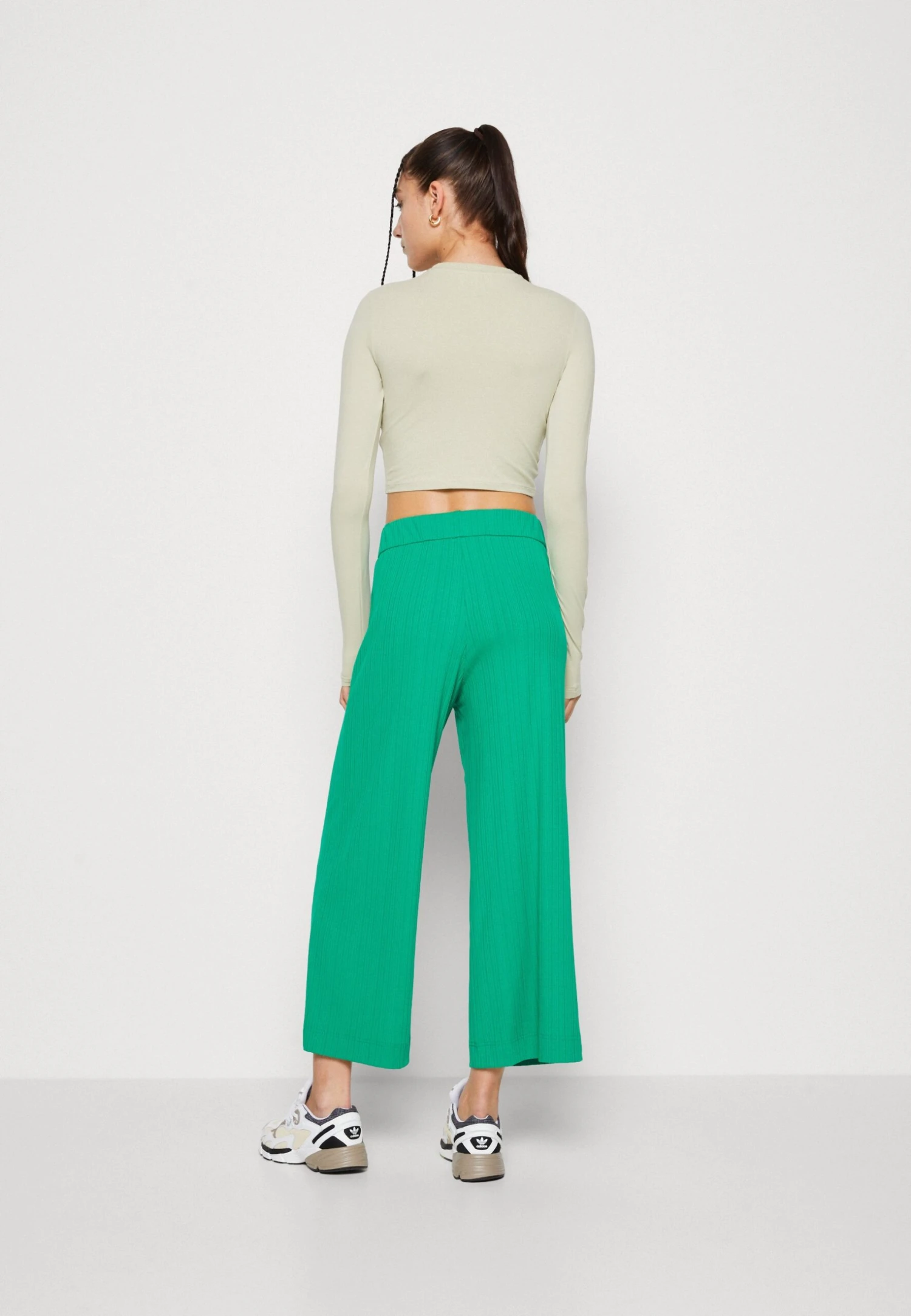 Monki Trousers - Green Medium 4 Monki Trousers - Green Medium - Image 3