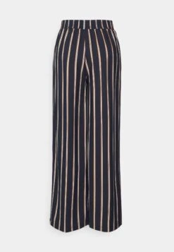 Anna Field Trousers - Dark Blue/Brown/White