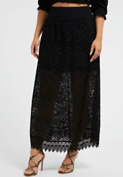 Guess Sangallo Rafa Long - Maxi Skirt - Jet Black A996