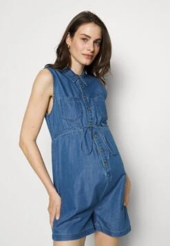 ONLY MATERNITY Olmmilen Playsuit- Jumpsuit - Medium Blue Denim -ESPRIT || ONLY || Wal G Sales Store 9726bdf618974bb3b46d9b3a1f5597a9