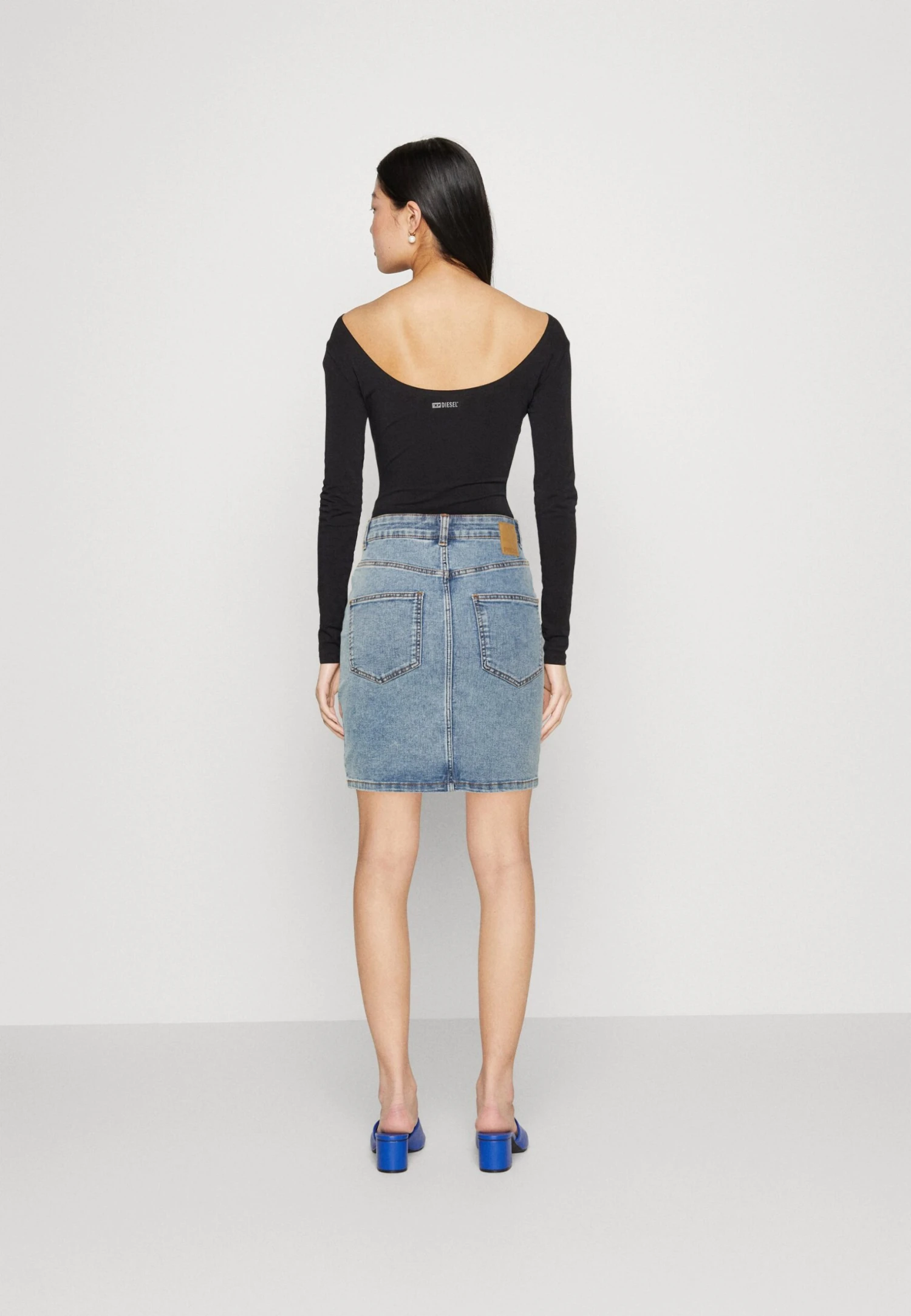 Pieces Pcpeggy Skirt- Pencil Skirt - Light Blue Denim 5 Pieces Pcpeggy Skirt- Pencil Skirt - Light Blue Denim - Image 3