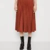 ESPRIT Plissee Skirt - Pleated Skirt - Rust Brown