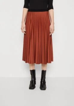 ESPRIT Plissee Skirt - Pleated Skirt - Rust Brown