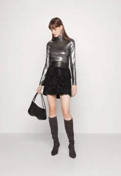 DKNY Fringe Skirt Waist - Mini Skirt - Black -ESPRIT || ONLY || Wal G Sales Store a58ee0d699db4c7aac634536c1593c31