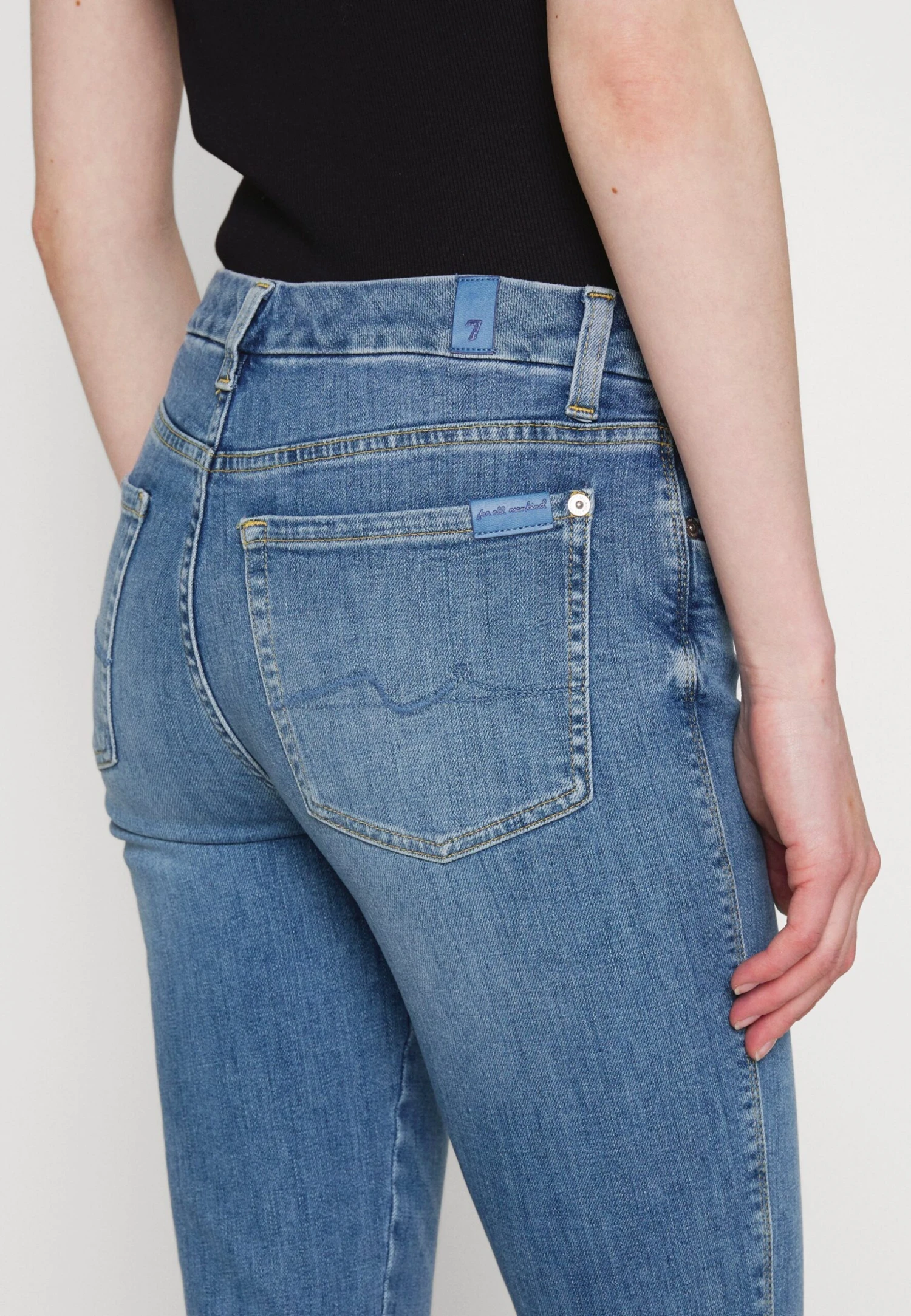 7 For All Mankind Kimmie Straight Sliillwit - Straight Leg Jeans - Light Blue 8 7 For All Mankind Kimmie Straight Sliillwit - Straight Leg Jeans - Light Blue - Image 6