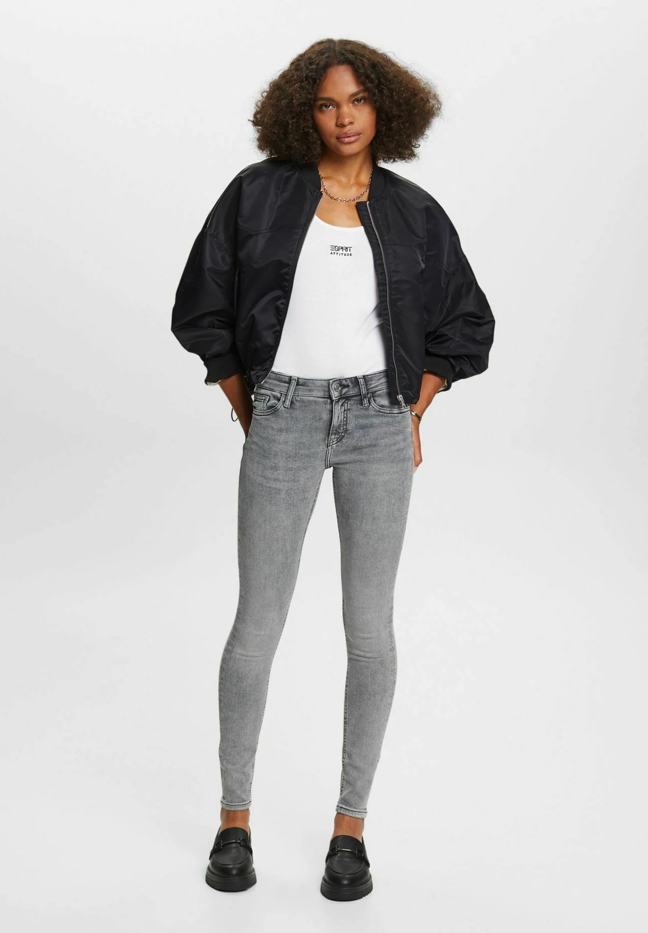 ESPRIT Jeans Skinny Fit - Grey Medium Washed 4 ESPRIT Jeans Skinny Fit - Grey Medium Washed - Image 2