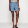 Wrangler Boxer - Denim Shorts - Light Stonewash