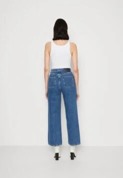 Marc O'Polo DENIM Trousers Super High Waist Loose Leg Extended Full Lengt - Relaxed Fit Jeans - Multi/Vintage Dark Blue -ESPRIT || ONLY || Wal G Sales Store d1c992d07c1e400d8d6fa7349b25a277