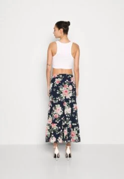 Vila Vimilina Flower Midi Skirt - A-Line Skirt - Navy -ESPRIT || ONLY || Wal G Sales Store daf1d8bcad69445898f1af084db4e561