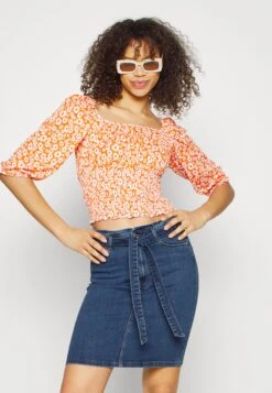 Vero Moda Tall Vmcamilla Short Paperbag- A-Line Skirt - Medium Blue Denim -ESPRIT || ONLY || Wal G Sales Store de93fd4bd2df46f3baa10c77f5690eed