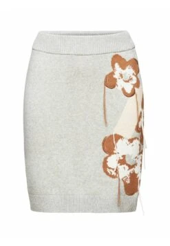 ESPRIT Mit Floralem Jacquard-Muster - Mini Skirt - Light Grey New -ESPRIT || ONLY || Wal G Sales Store dee25755afb245eba56137d425e8a296
