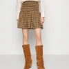 Celina Skirt - Mini Skirt - Tan