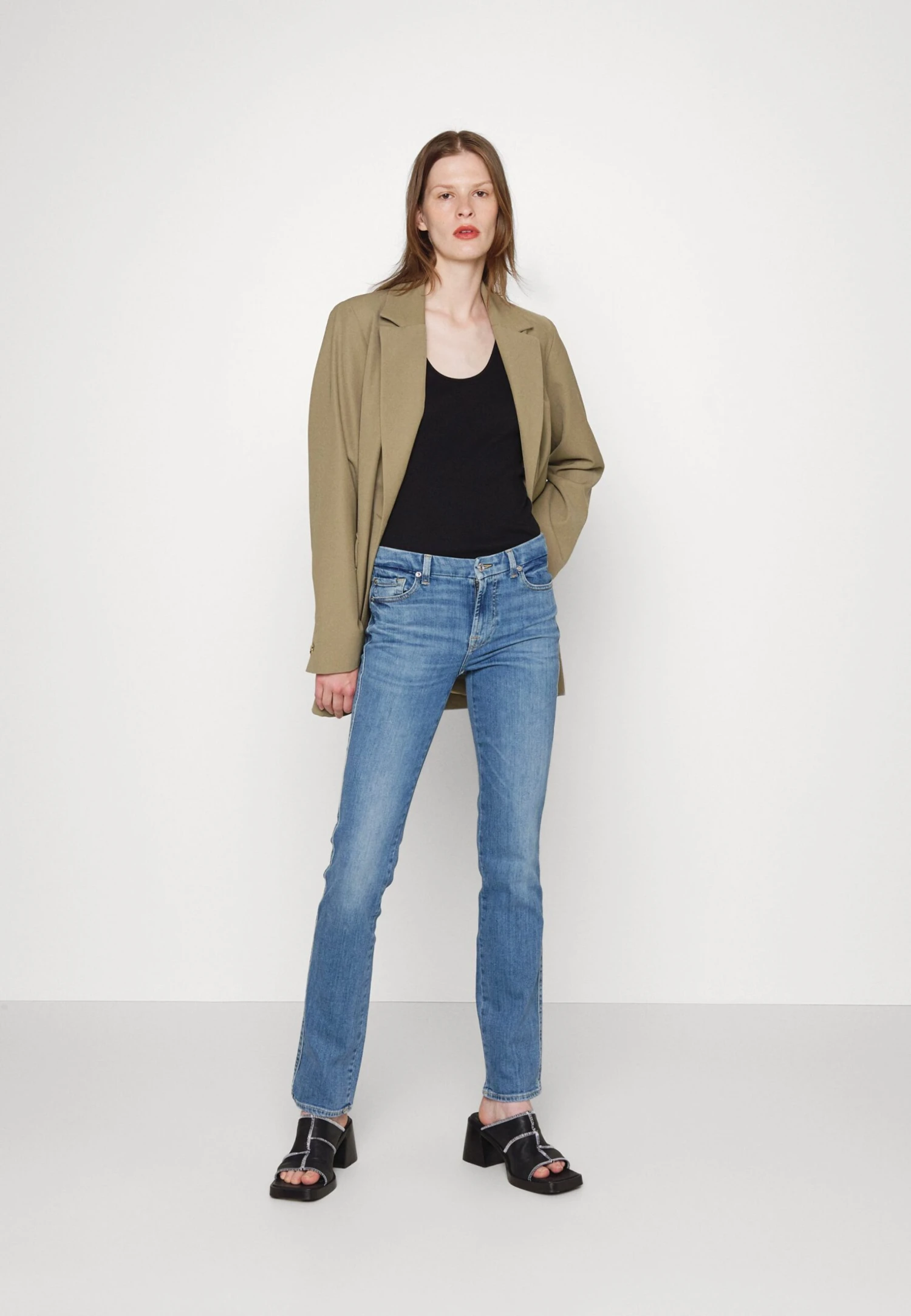 7 For All Mankind Kimmie Straight Sliillwit - Straight Leg Jeans - Light Blue 4 7 For All Mankind Kimmie Straight Sliillwit - Straight Leg Jeans - Light Blue - Image 2