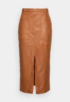 Ibana A-Line Skirt - Spicy Cognac