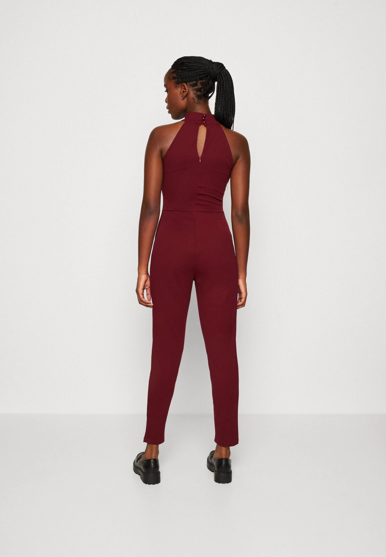 Wal G Violet Halter - Jumpsuit - Wine 5 Wal G Violet Halter - Jumpsuit - Wine - Image 3